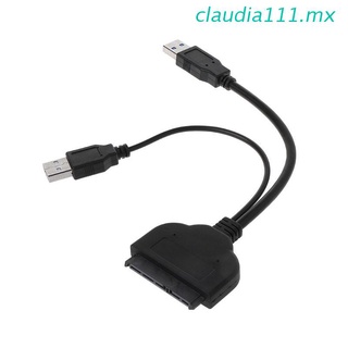 claudia111 dual usb 3.0 a sata disco duro adaptador cable hdd ssd convertidor cable de alambre para ordenador portátil de 2,5 pulgadas