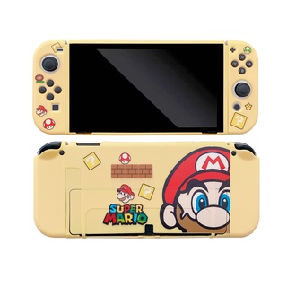 Super Mario Switch oled Game Console Funda Protectora Insertable Base Nintendo NS Dibujos Animados Resistentes A Los Golpes Caso De Mango Dividido Cubierta