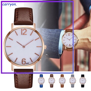 Men Classic Quartz Watch PU Leather Belt Strap Business Wristwatch Gifts (1)