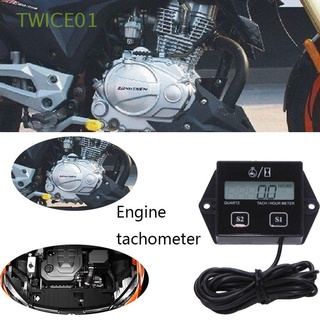 TWICE01 Equipo de medición Auto tacometro Motosierra Contador de horas Motor Motocicleta Chispa inductiva Electronic Gauge Digital