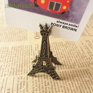 Jenniferdz Clip de papel accesorios de foto Clip de oficina Clip de papel de Metal papelería Memo tarjeta torre Eiffel/Multicolor