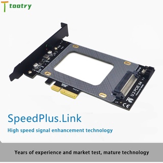 t U.2 to PCI-E X4 Riser Card 3.0 SFF-8639 to SSD Extension Adapter U.2 SSD SATA PCI Express Card for 2.5 Inch SATA HDD tootry