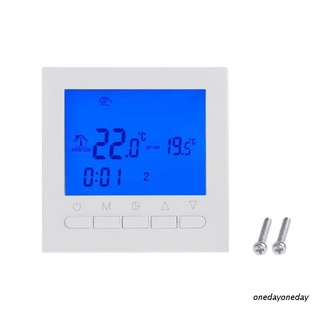 One 220V caldera de Gas termostato calefacción controlador de temperatura ambiente regulador semanal