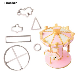 timehtr carrusel cortador de galletas fondant herramientas de decoración de pasteles galletas cortador molde mx