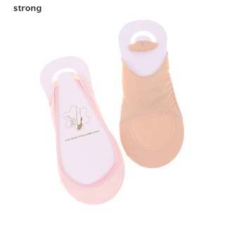 [ng] 1 par de calcetines invisibles para mujer/calcetines antideslizantes de verano para seda de hielo delgados.