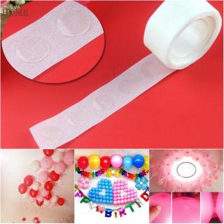 100pzas plantillas de globos Glue adheribles para decoración de fiesta de fiesta decoración de bola de bola de Super Sticky Point de doble lado