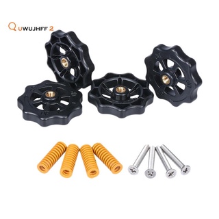 3D Printer Parts M4X40 Screws Auto Leveling Nut Spring Screw Hotbed Spring Kit for Heated Bed Cr10 Ender-3
