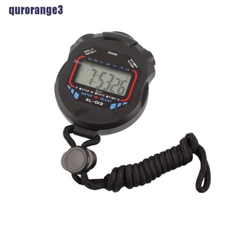 qurorange3 Digital Professional Handheld LCD Chronograph Timer Sports Stopwatch Stop Watch WQFC