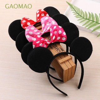 GAOMAO Fashion Hair Accessories Children Headwear Mickey Headband Hair Clips Minnie Bow Tie Mouse Ears Girls Head Hoop/Multicolor