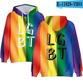 Caliente Lgbt bandera sudaderas con capucha para lesbiana Gay orgullo colorido arco iris ropa para Gay hogar (2)