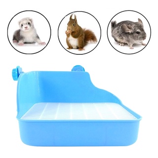 conejo caja de arena mascota inodoro jaula entrenador esquina orinal limpiador para conejillos de indias chinchilla ferret bunny hedgehog pequeño (2)
