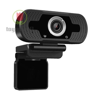 (toyouself1) 1080P HD 2MP USB Cámara Web Enfoque Fijo 360 Rotación En Vivo Micrófono Línea Webcam