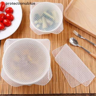 prmx stretch reutilizable silicona cuenco de almacenamiento de alimentos envolturas cubierta sello tapas frescas azul claro