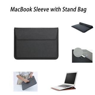 Macbook Envelop - funda de piel con soporte para Air 13 Pro Retina 11 12 13 15 pulgadas