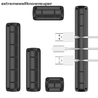 EXMX-Organizador De Cables USB De Silicona Para Escritorio , Para Ordenar , Soporte De Cable Martijn