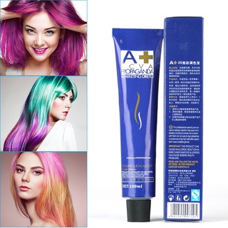 Moda crema de pelo Unisex tinte para el cabello 3D Color brillante Punk estilo no tóxico Color de pelo crema DIY peinado rojo azul