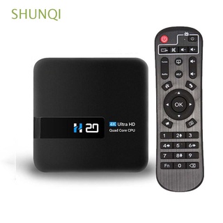 shunqi hd set top box quad core wifi reproductor multimedia smart tv box h20 2.4g tv receptor multimedia reproductor android 10.0 1gb+8gb tv box
