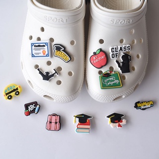 Crocs Jibbitz Pins Colorfully University DIY Shoes Charm Button (3)