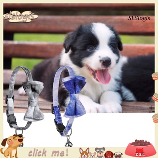 Sg Collar de perro Tie Dye decorativo fino ejecución Collar de cachorro gatos Collar con campana para accesorios para mascotas