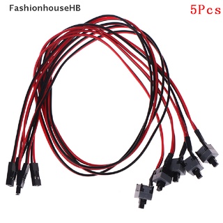 FashionhouseHB 5Pcs PC computer motherboard power cable switch on/off/reset replacement Hot Sell