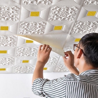 Papel pintado impermeable DIY autoadhesivo papel de pared 35cm*35cm decoración de pared