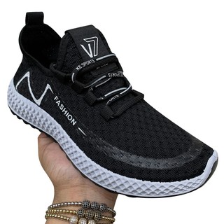 Tenis Deportivo Transpirable Caballero Sneaker Negro Zanthy Shoes V7 FASHION
