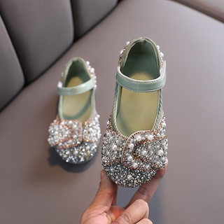Zapatos Para Niños Perla Diamantes De Imitación Brillante Princesa De Bebé Niñas Fiesta Y Boda (2)