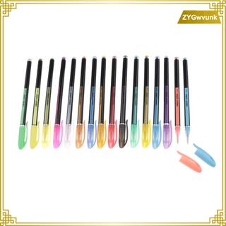 bolígrafos de gel con purpurina/marcadores de punta fina de colores para adultos/libros para colorear/dibujar/diario/doodling (7)
