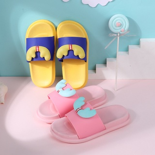 Casa zapatillas niños zapatillas de verano niñas de dibujos animados lindo niños interior de fondo suave baño niños bebé niños sandalias
