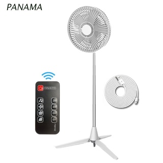 Nam 0mAh ventilador portátil de Pedestal de 4 velocidades al aire libre ventilador de escritorio telescópico plegable, Control remoto alimentado por USB