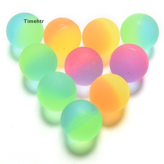 timehtr 10 pzs bola noctilúcida de 32 mm/colores dulces luminosos/bola de rebote alta para niños mx (7)
