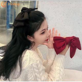 Estilo coreano lindo Bowknot banda de pelo de Color sólido Clips de pelo dulce niña mujeres moda accesorios de pelo