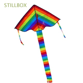 STILLBOX Novedad F. Cometa Delta Primavera Juguetes voladores Color arco iris Niños. Juguetes interactivos Coloridostyle name Popa larga Interesante adj. Dispositivo de vuelo Nylon