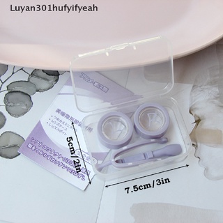 [luyan301hufyifyeah] cosmético lente de contacto portador de lente de contacto clip stick set transparente doble caja venta caliente (9)