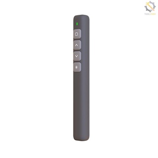2.4Ghz inalámbrico presentador remoto rojo luz puntero presentación Clicker inalámbrico presentador PPT Flip Pen con receptor USB gris