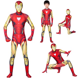 vengadores endgame iron man mark 85 cosplay disfraz zentai traje para adultos y niños