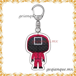 Squid Game Keychain TV Squid Game Doll Model Pendant Backpack Decoration[O(∩_∩)O~~
