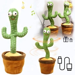 Juguete Recargable Cactus De Peluches Bailando Cantando