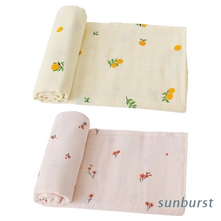 SUNB 120x120cm Baby Muslin Blanket Soft 2 Layers Gauze Infant Newborn Swaddle Wrap