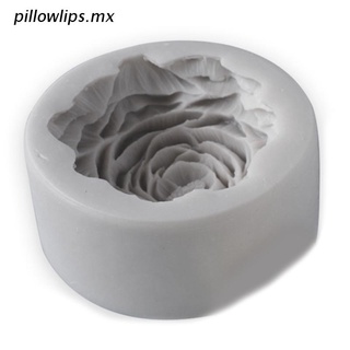 p.mx 3d grande peonía flor molde de silicona diy fabricación de velas hecho a mano jabón arcilla molde aromaterapia velas moldes