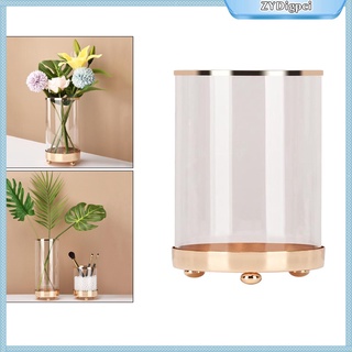 jarrón de vidrio cilindro, transparente contenedor floral terrario para bodas centro de mesa, eventos, decoración, arreglos,