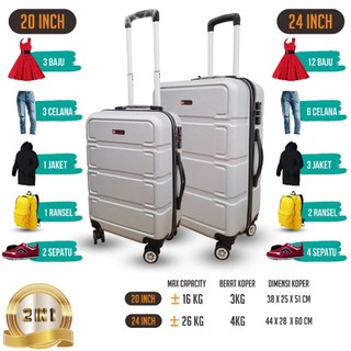 ¡envío Gratis! Polo MILANO M07 fibra maleta de equipaje cabina 20 pulgadas Umrah y maletas de viaje - plata (1)