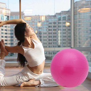 [elfi] 25cm/9.84in yoga fitness pilates balance bola de ejercicio niño adulto (rosa)