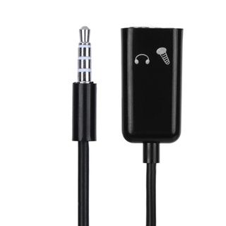 endlesss 3.5mm macho a doble hembra audio estéreo auricular micrófono divisor cable adater