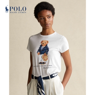 Ralph Lauren/Ralph Lauren ropa mujer primavera 2021 marinero Polo oso algodón camiseta RL22022 (1)