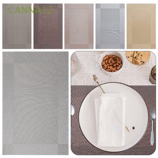 canna12 aislamiento térmico tablemat lavable antideslizante mantel individual impermeable a prueba de manchas pvc cocina comedor suministros mesa de comedor