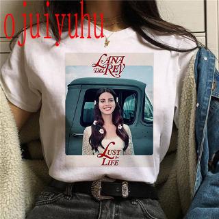 Lana Del Rey Harajuku Estética Camisetas Mujeres Grunge Ullzang 90s Gráfico Camiseta Moda Vintage Hip Hop Top Mujer
