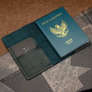 Cartera lugar Original cuero pasaporte pino pasaporte caso