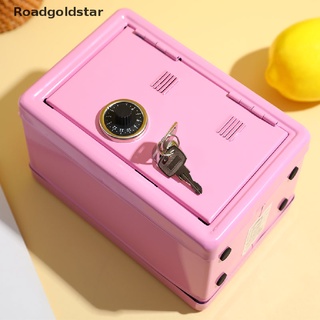roadgoldstar ins caja de seguridad rosa decorativa caja de ahorros banco metal hierro mini dormitorio almacenamiento wdst (6)