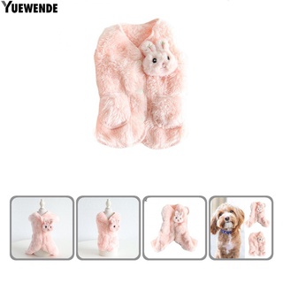 yuewende con bolsillo chaleco para mascotas otoño invierno felpa perro chaleco ropa transpirable para uso diario